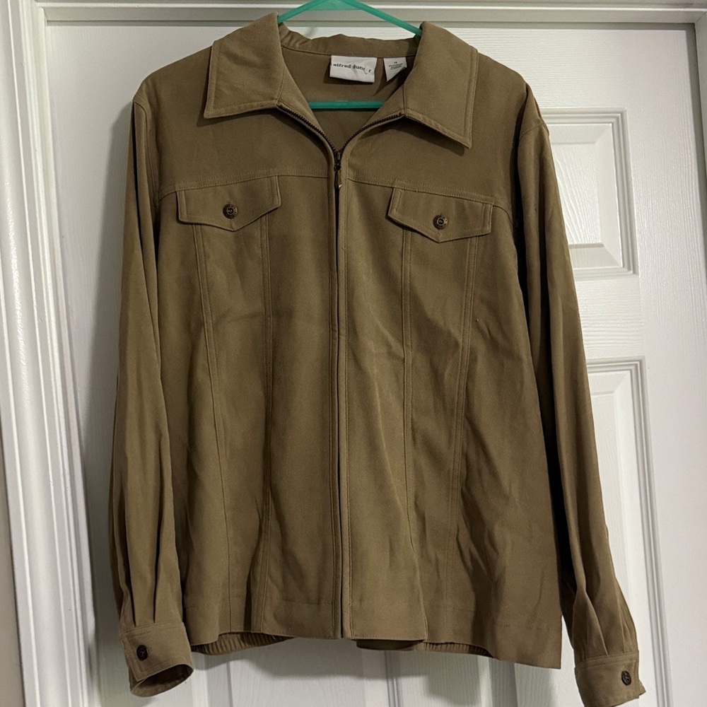 Alfred‎ Dunner Women's Tan Shirt Jacket